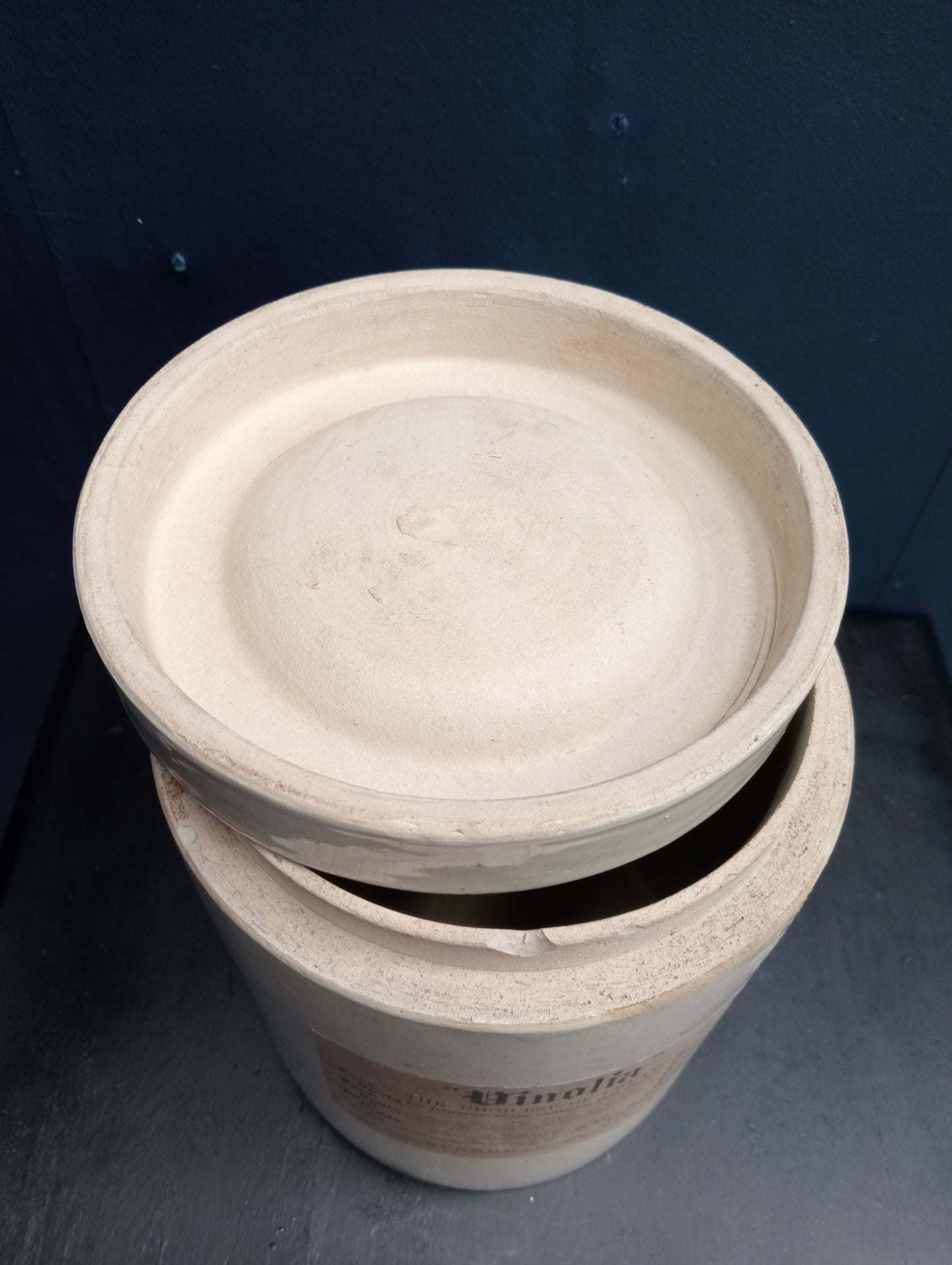 Earthenware Vinolia pot