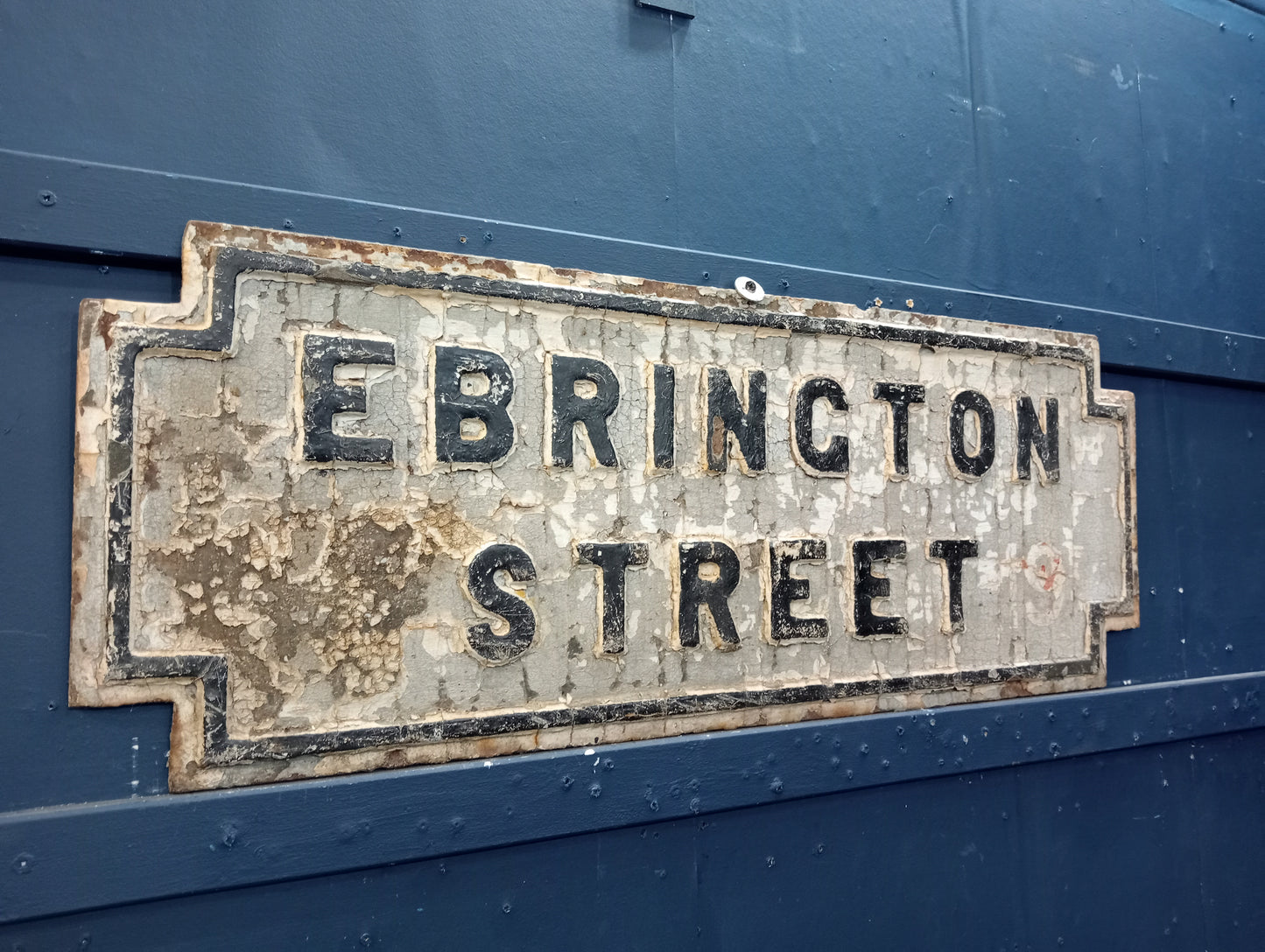 Ebrington street cast iron street sign