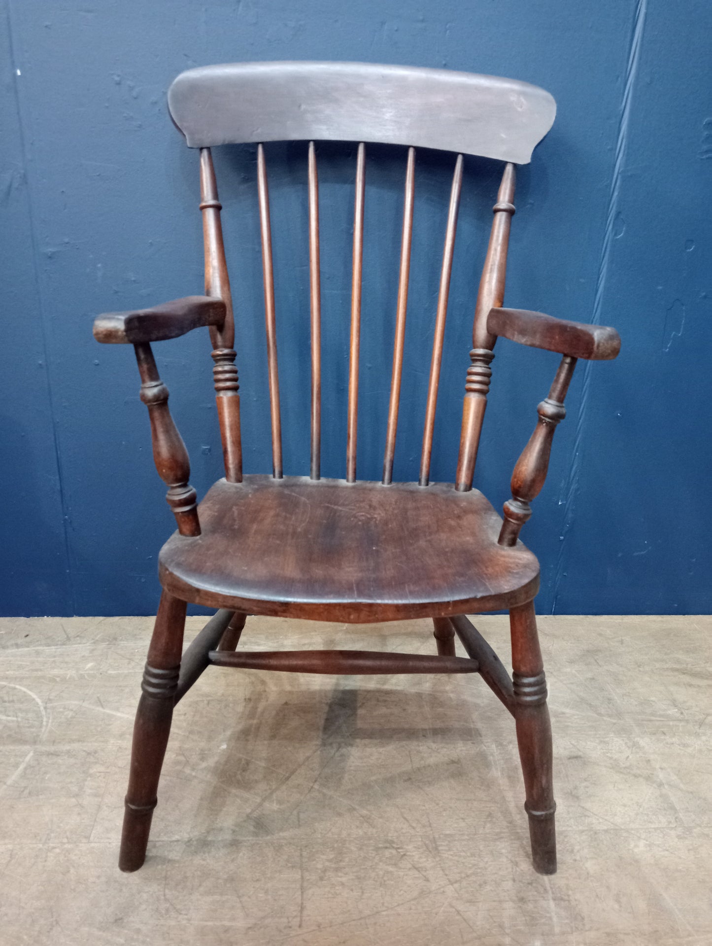 Elmwood spindleback armchair