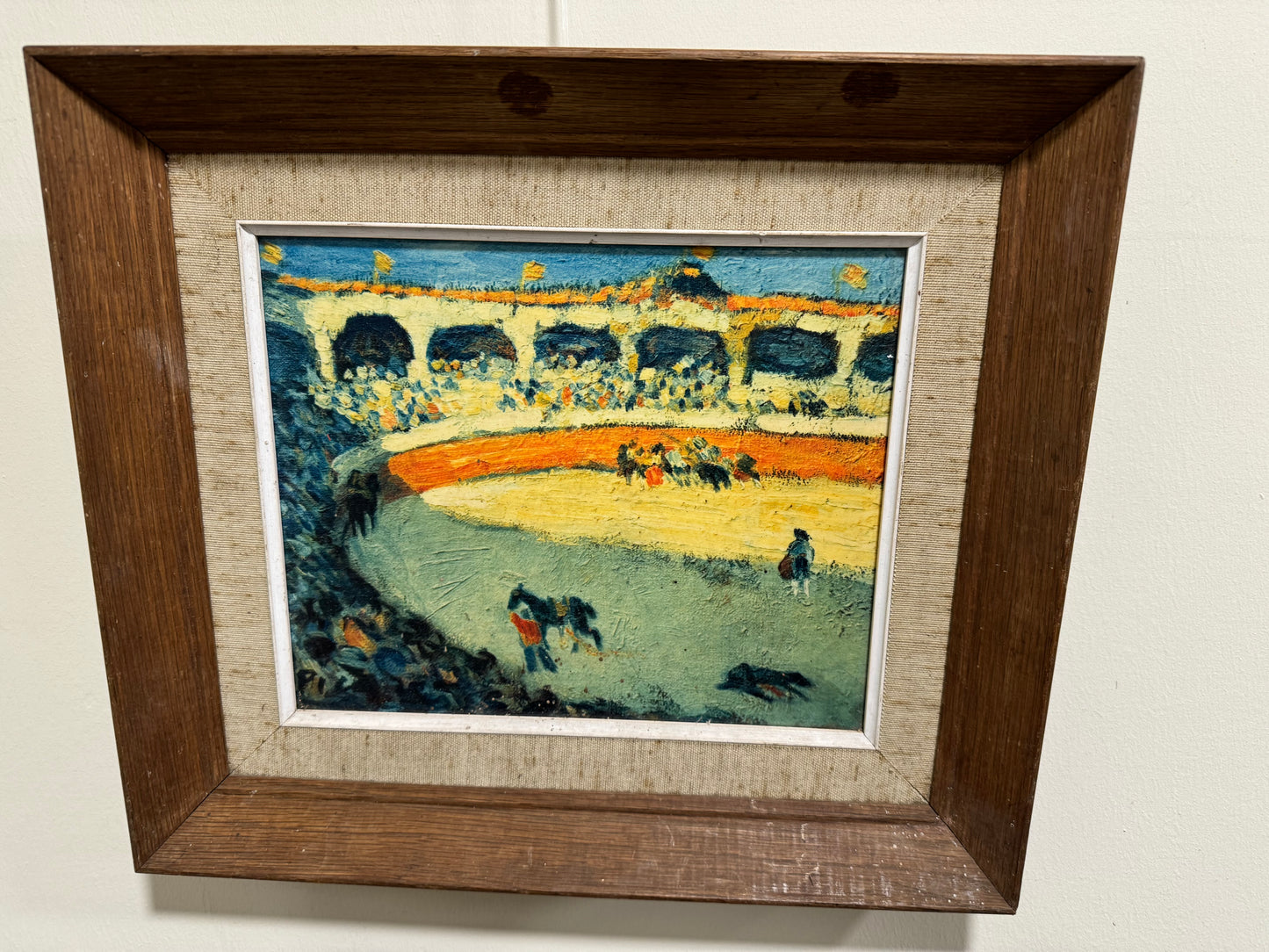 Framed abstract print of arena