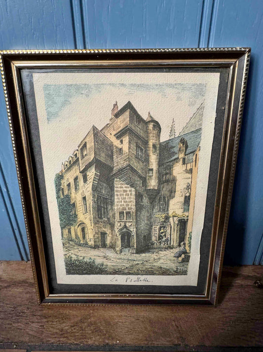 Framed print La Psallette