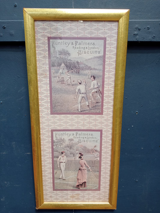 Gilt framed Huntley and Palmers biscuits print