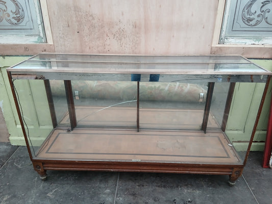 Haberdashery shop cabinet(A.H.Bex Ltd - Dublin) brass surround mirrored back
