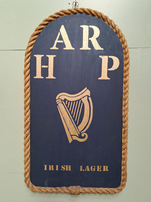 Harp advertising sign