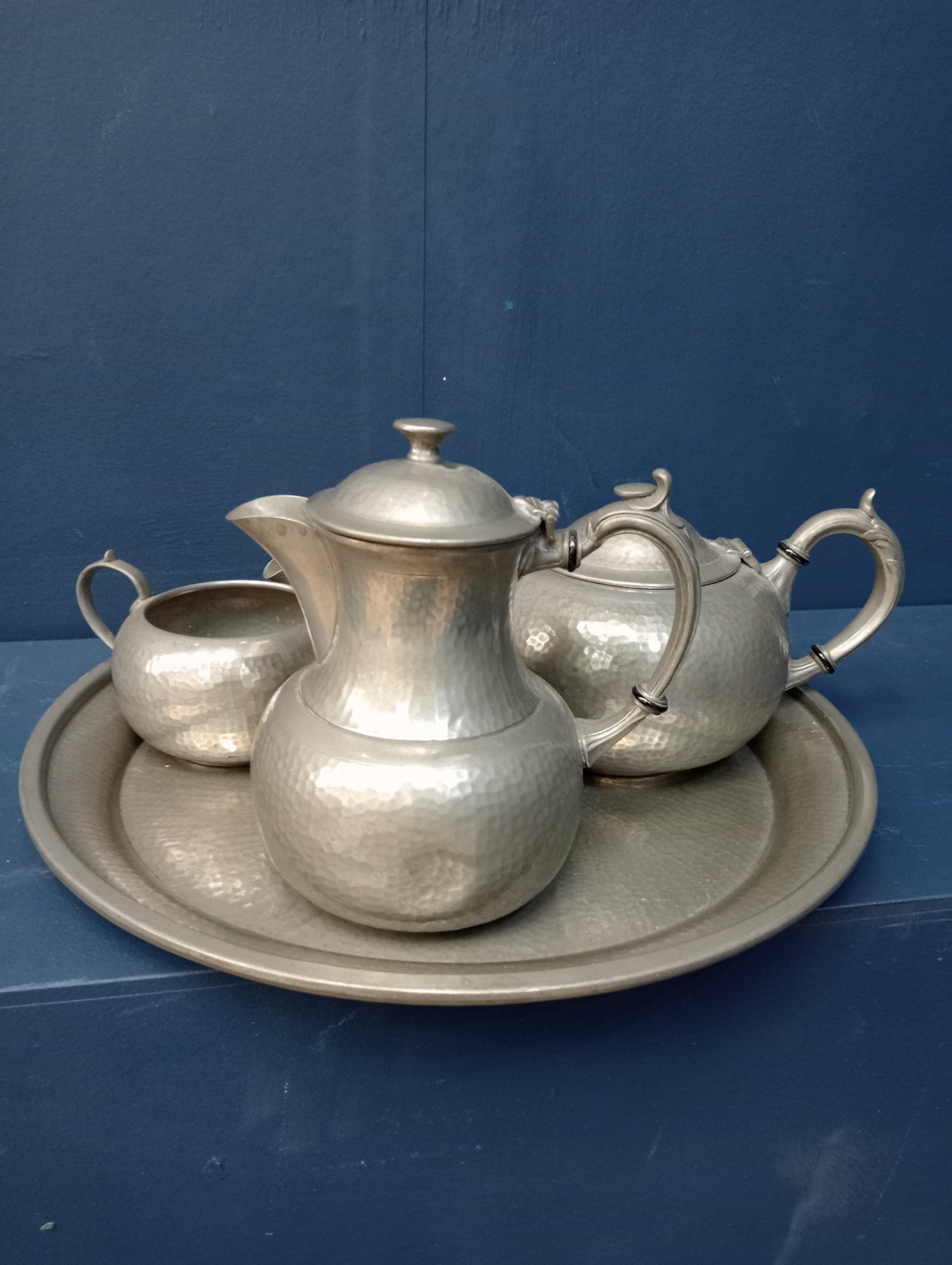 Irish pewter tea set