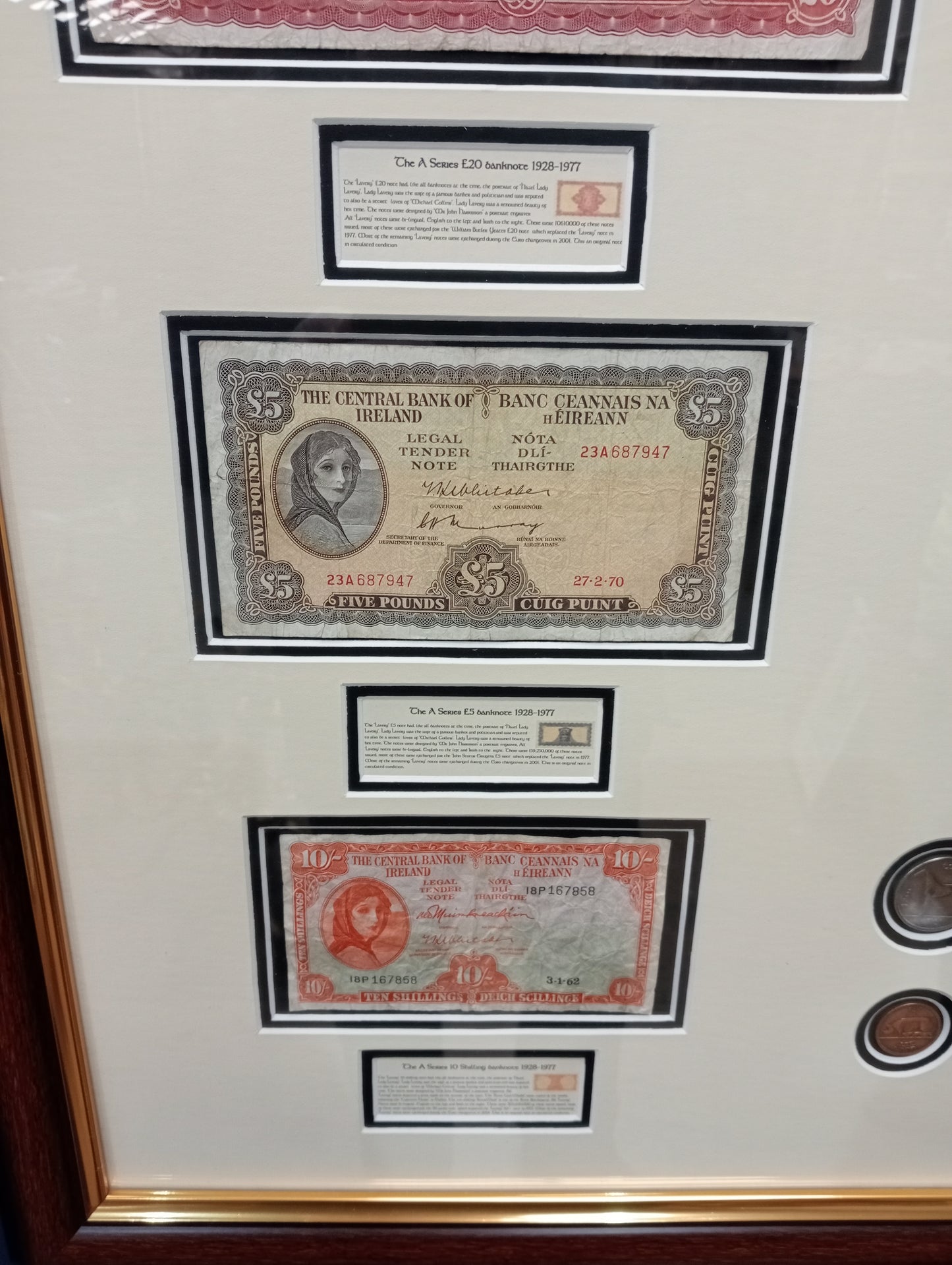 Lady Lavery collectable Original Coins and Banknotes 1928-1977