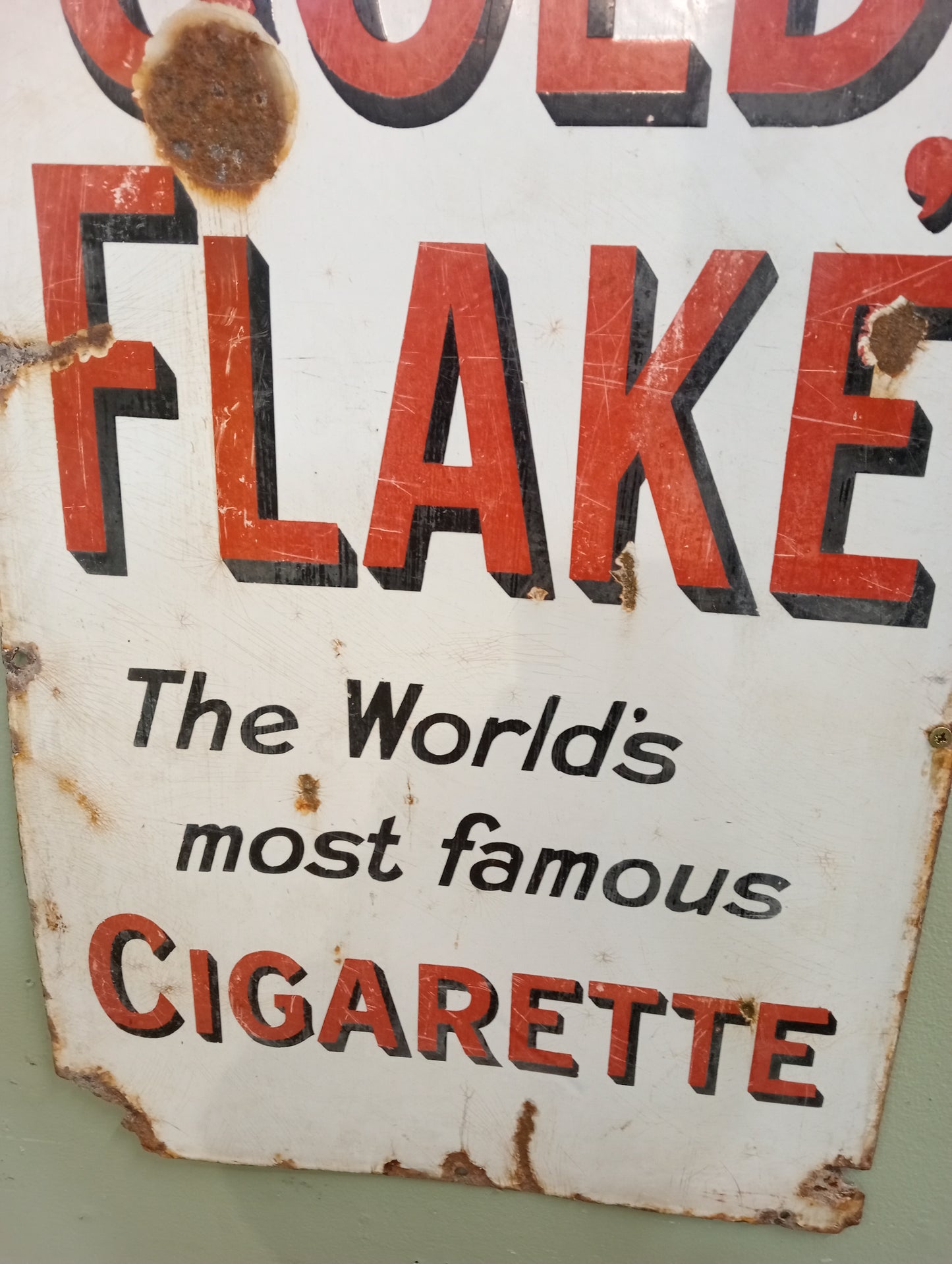 Large Wills gold flake enamel
