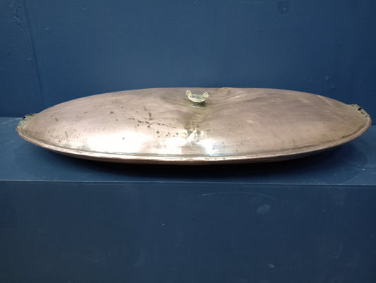 Large copper foot-seat warmer