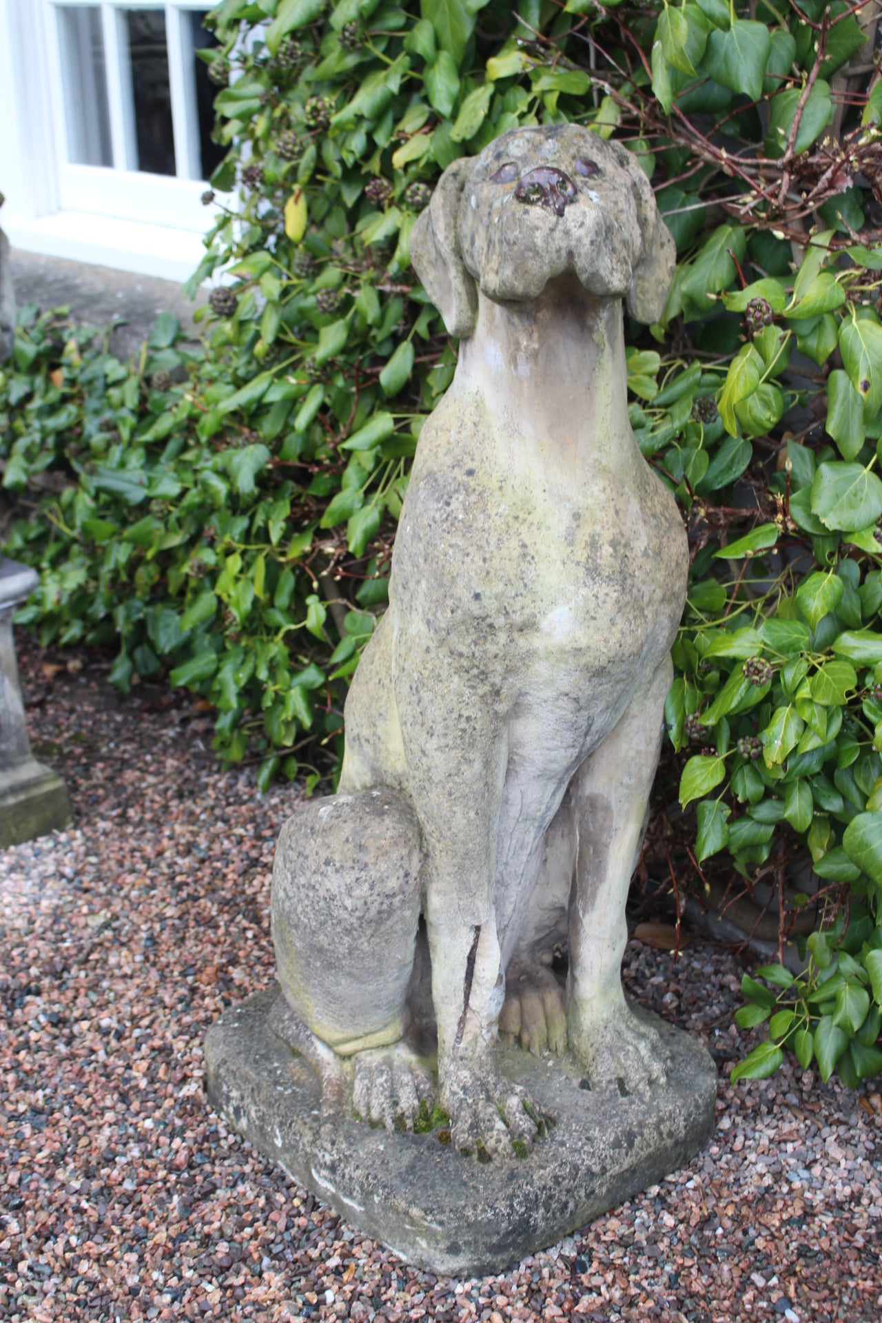 Lifesize stone female great dane