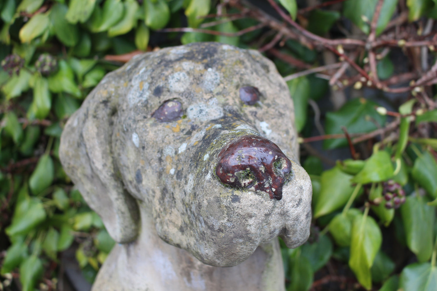 Lifesize stone female great dane