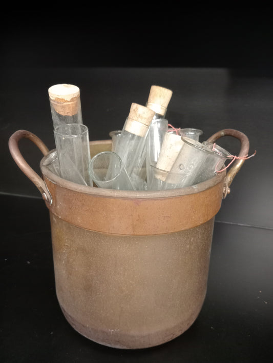 Lot of 13 test tube sample bottles