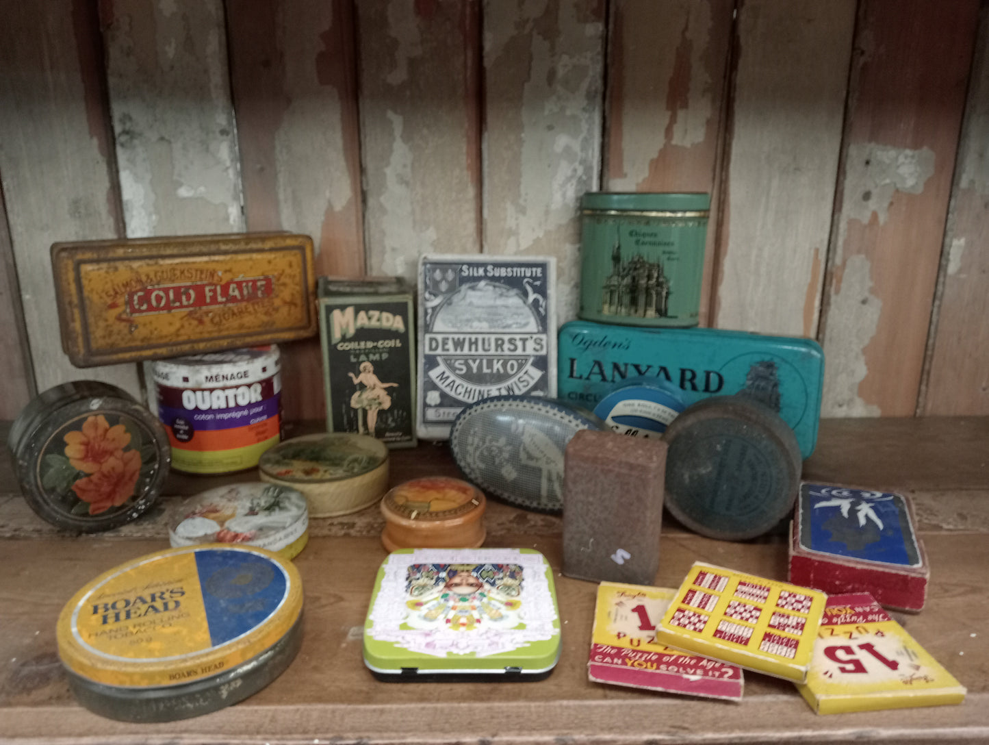 Lot of 20 miscellaneous tins