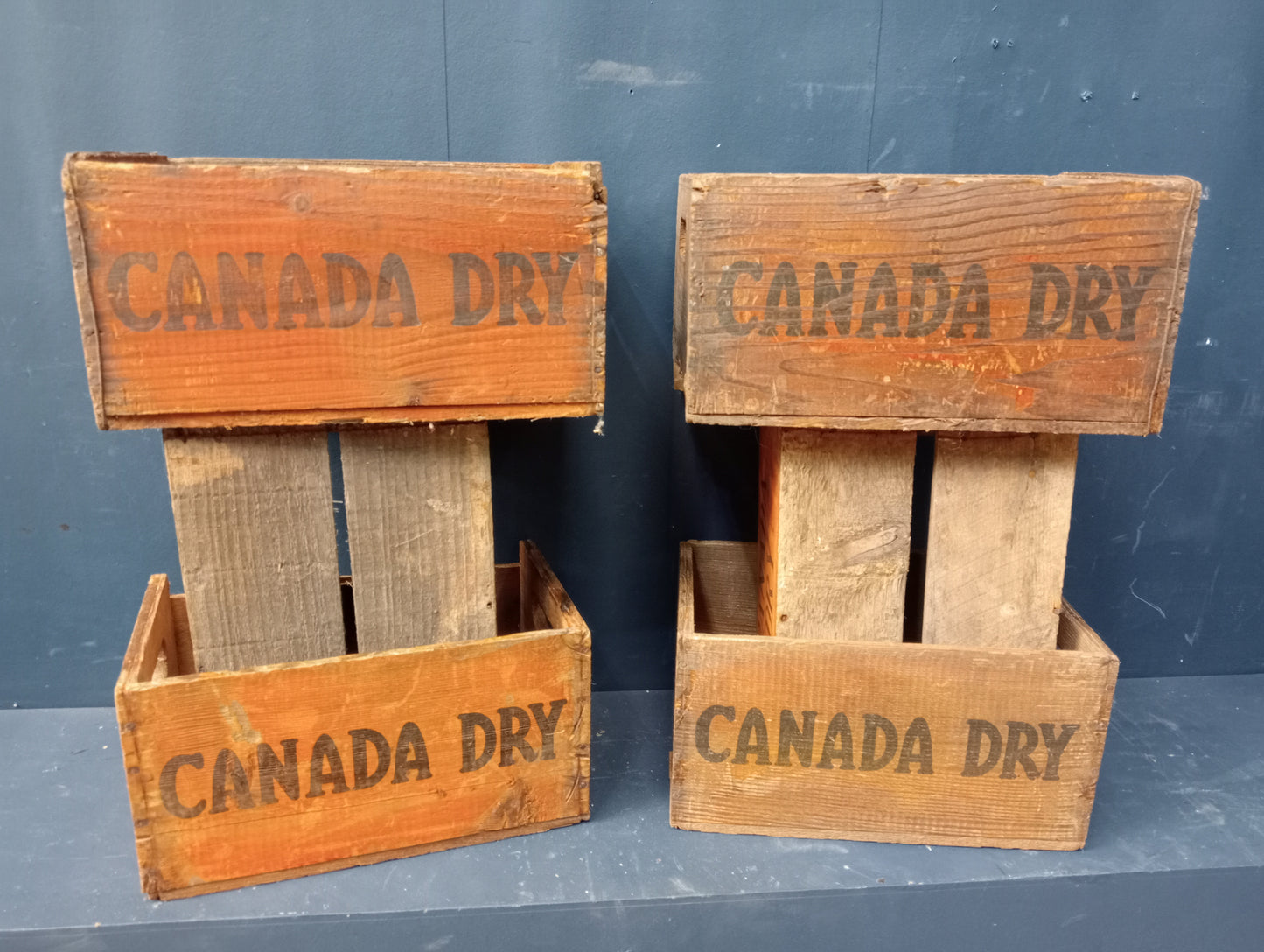 Lot of 6 Canada Dry crates