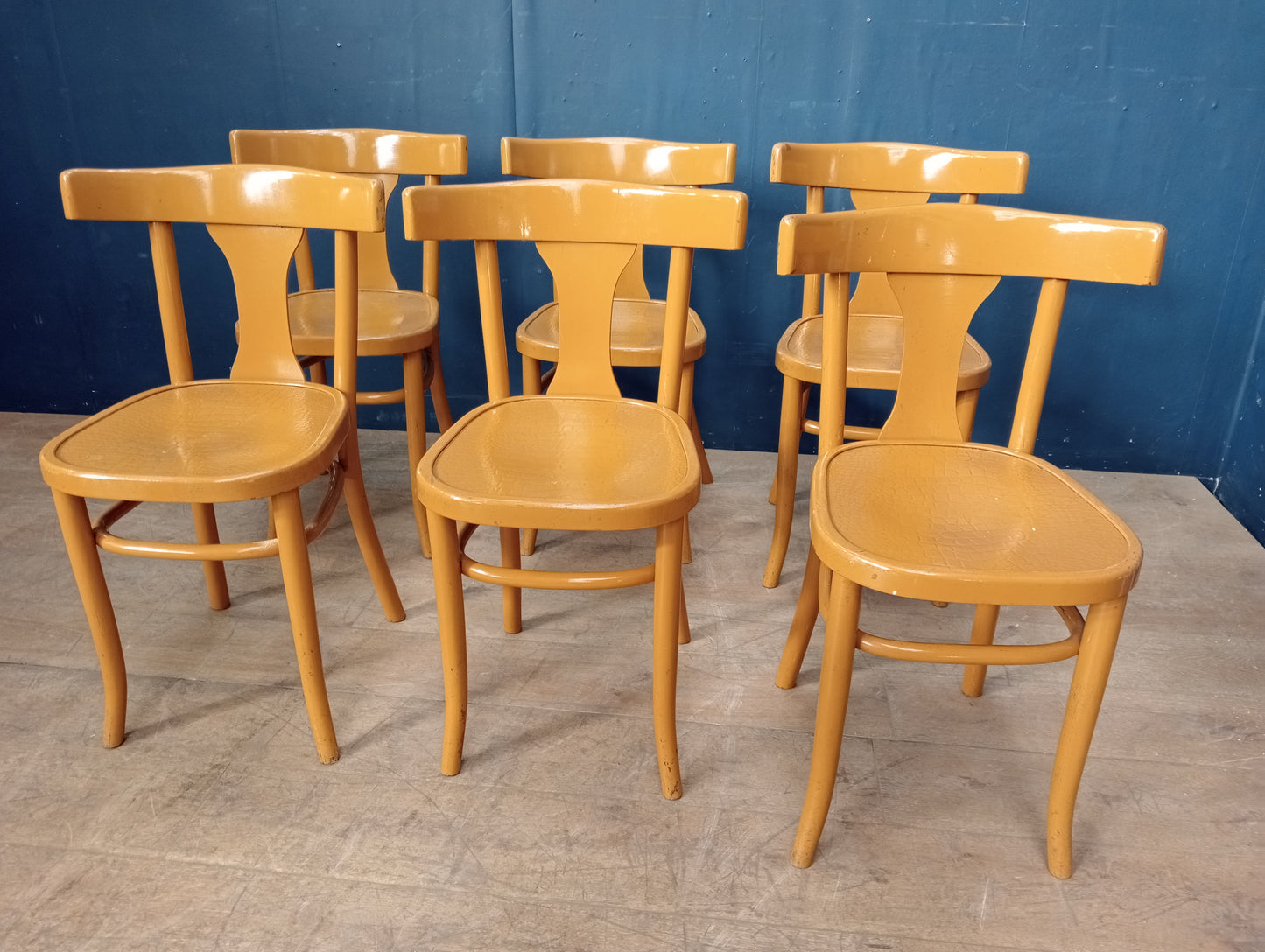 Lot of 6 bentwood side chairs