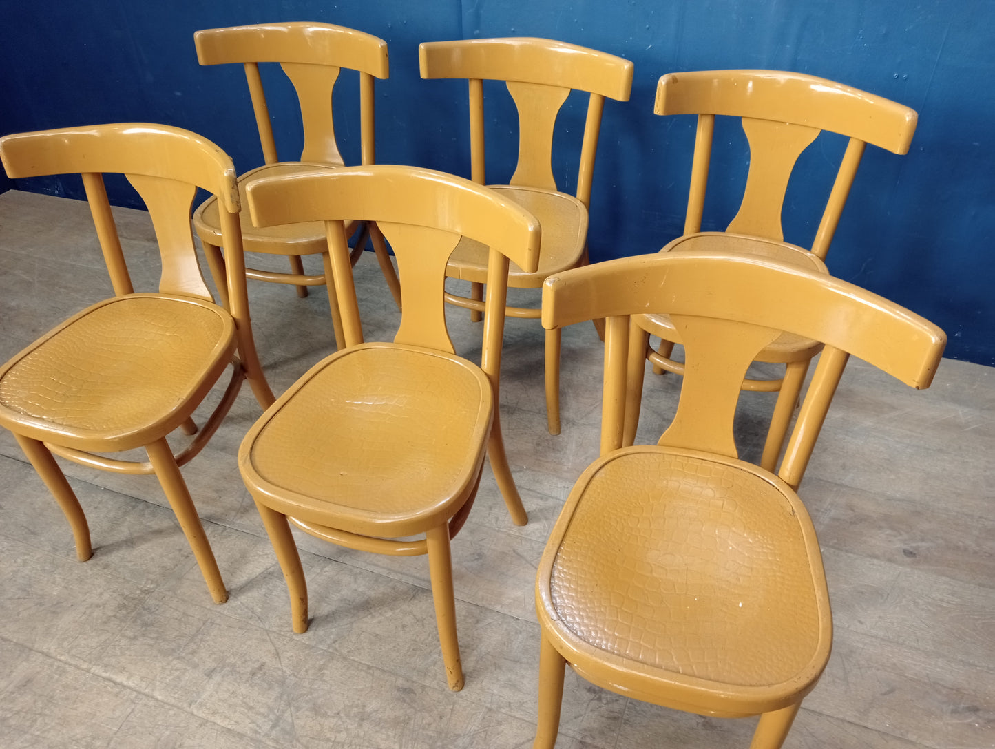 Lot of 6 bentwood side chairs