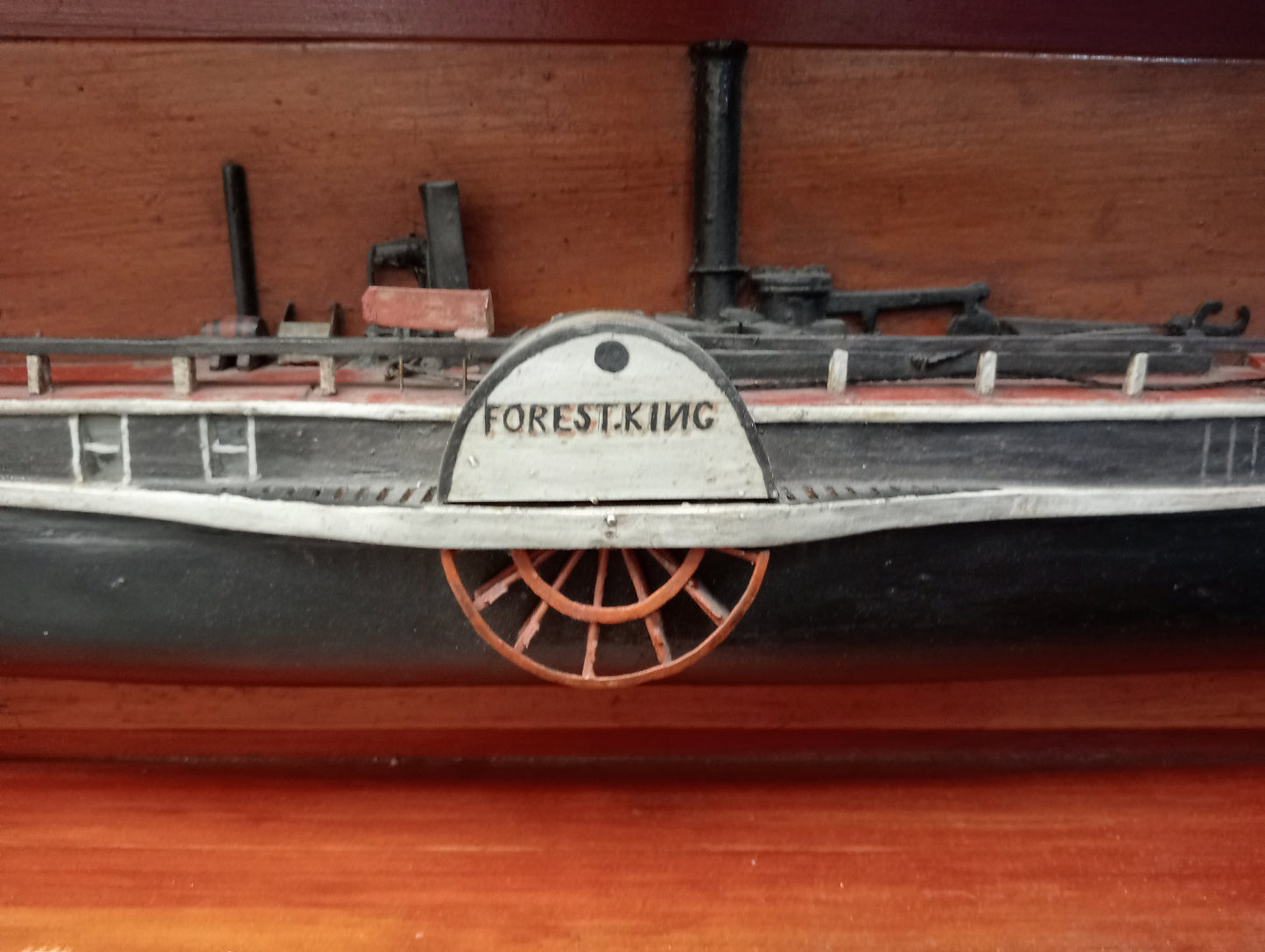 Mounted half model tron paddle steamer