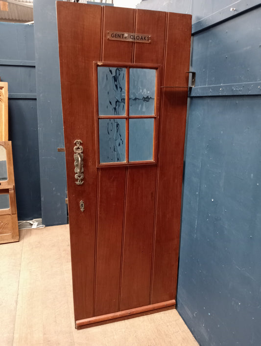 Oak glazed door divider gents cloaks