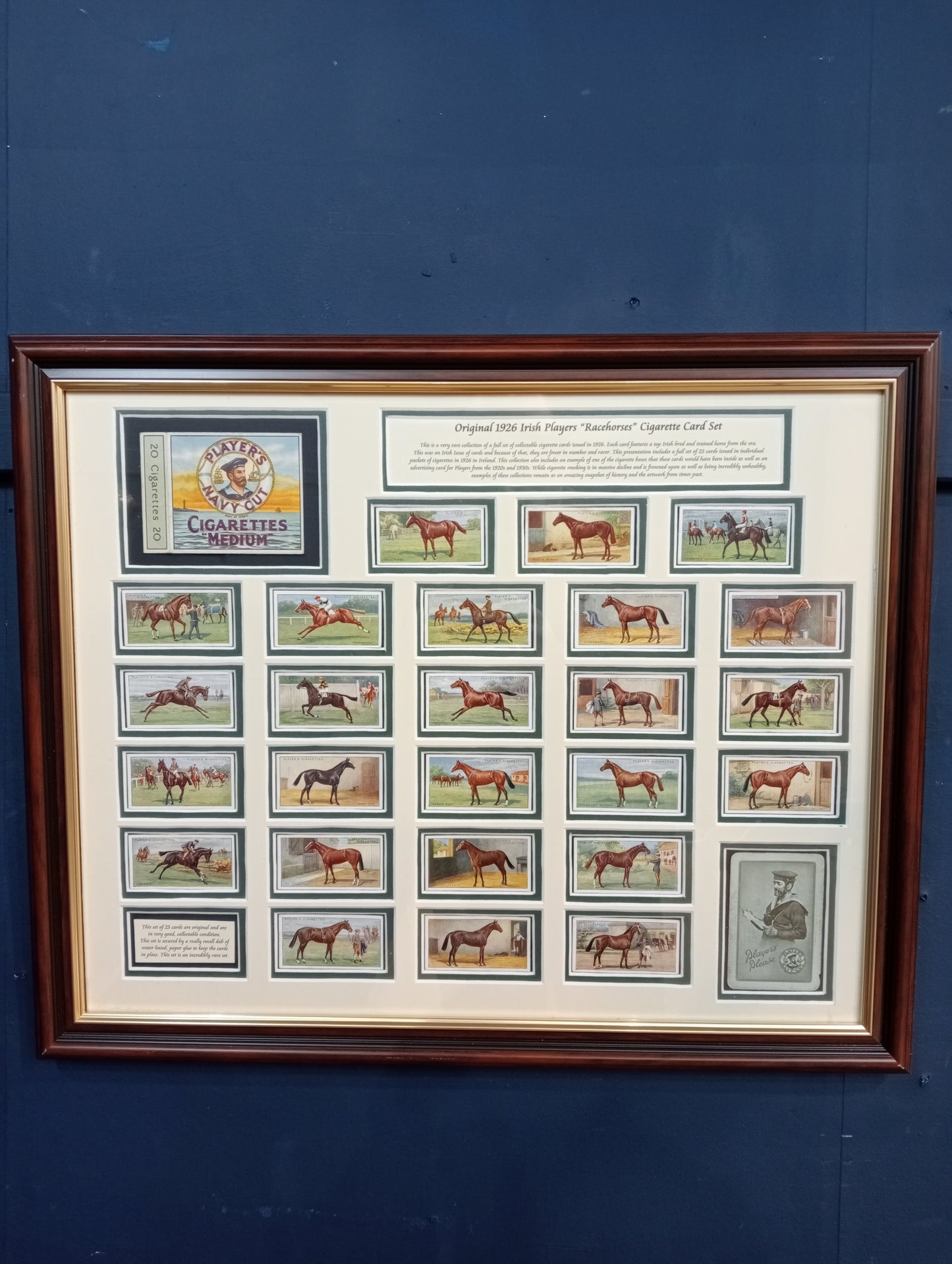 Original 1926 Irish players racehorse cigarette card set