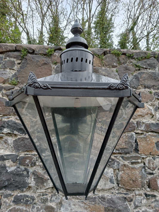 Painted copper wall light