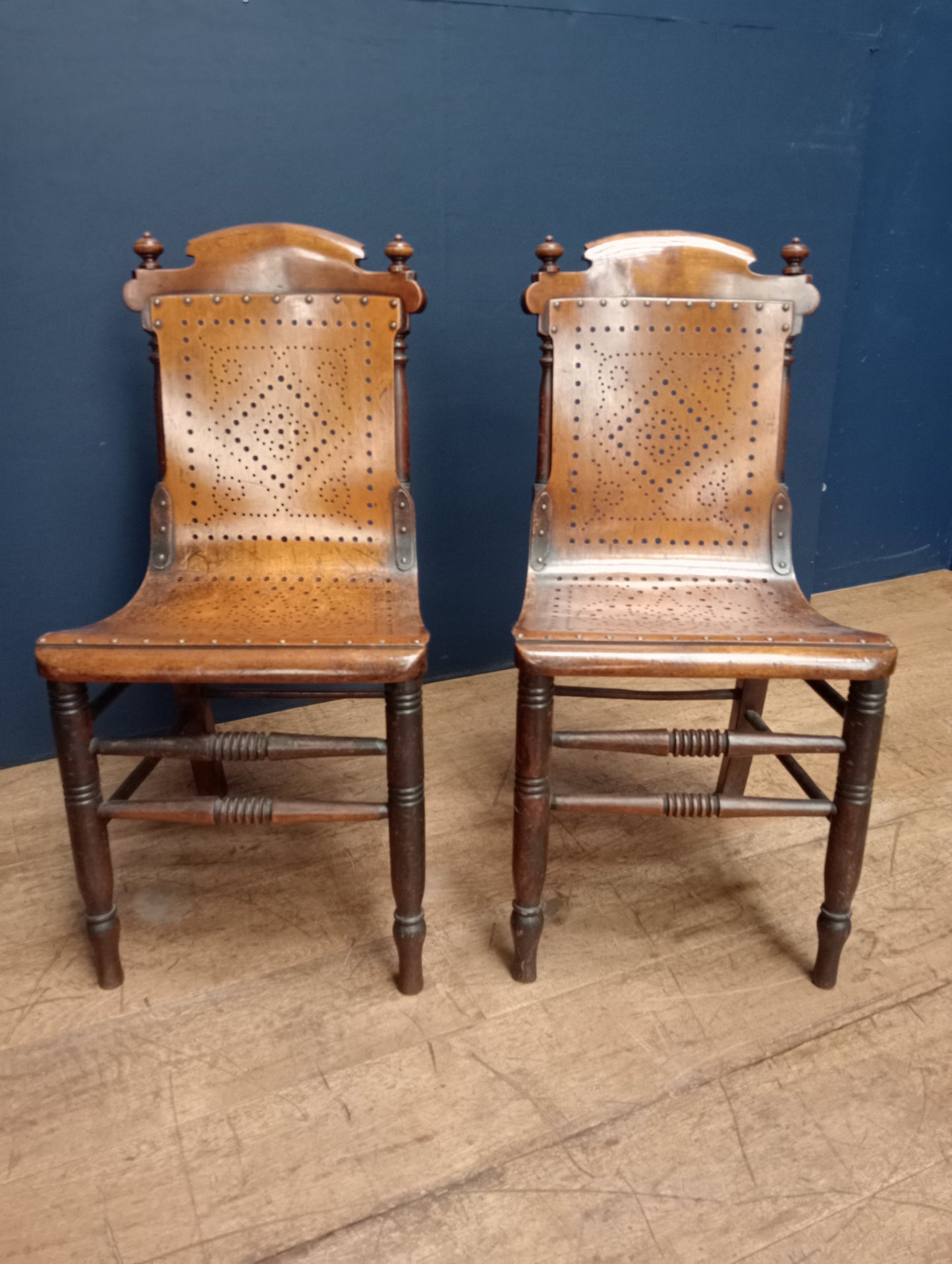 Pair of Bentwood style side chairs