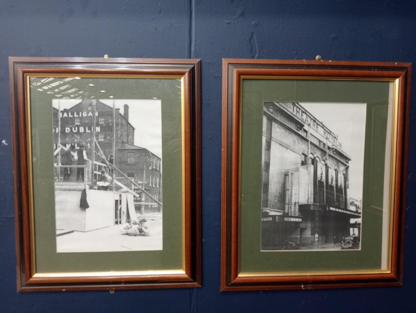 Pair of Black and white Dublin prints