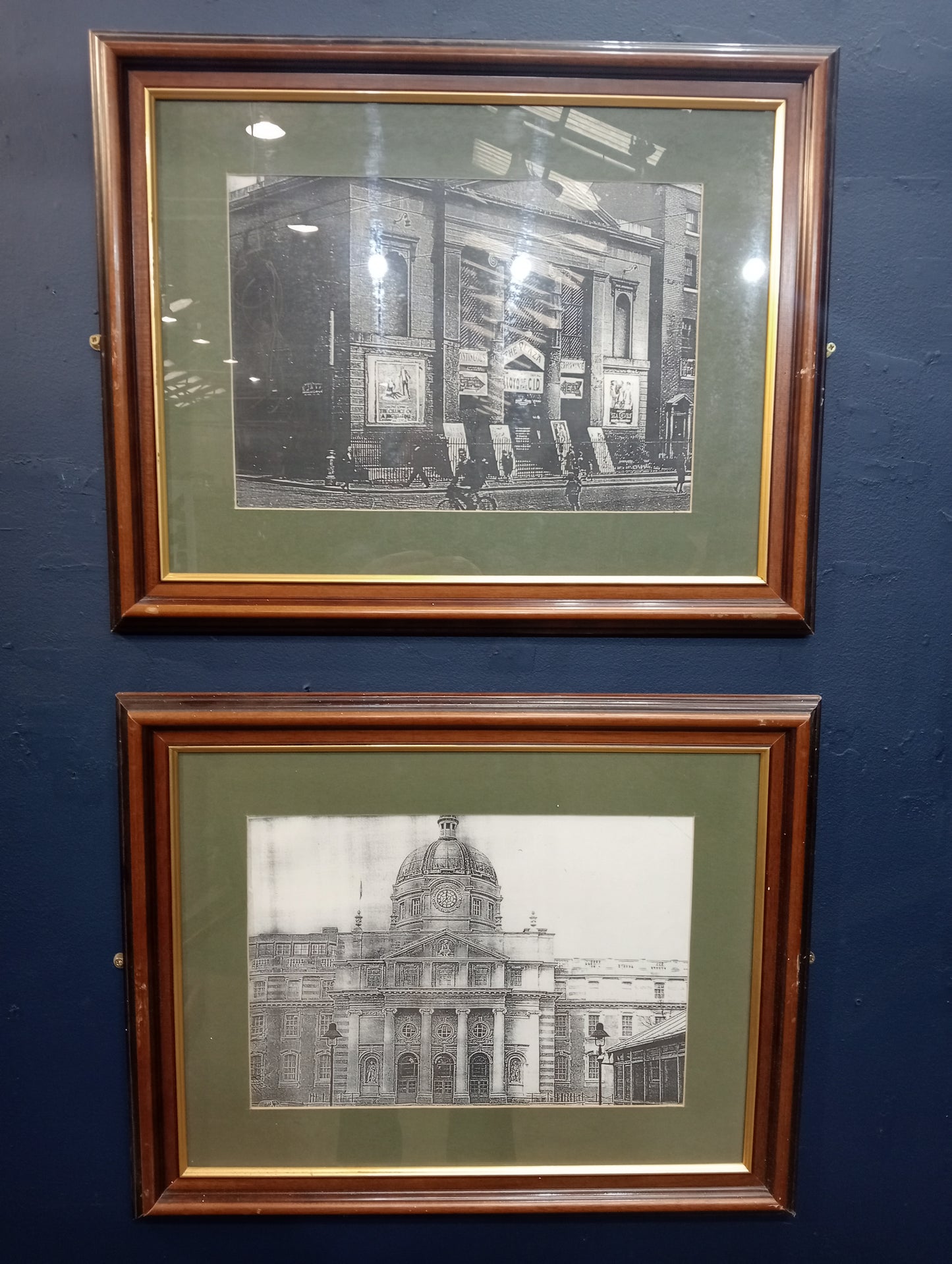 Pair of Black and white Dublin prints B