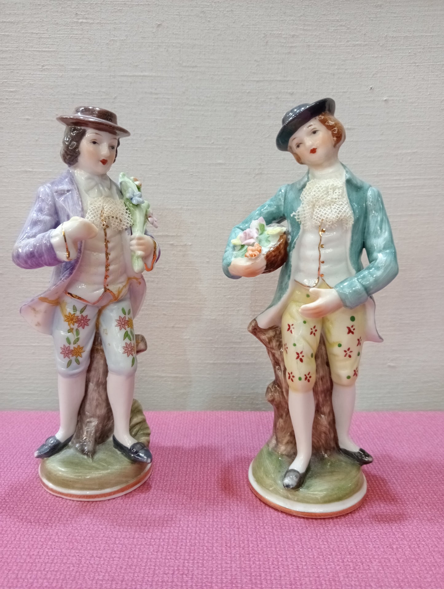 Pair of Capodimonte lady figures