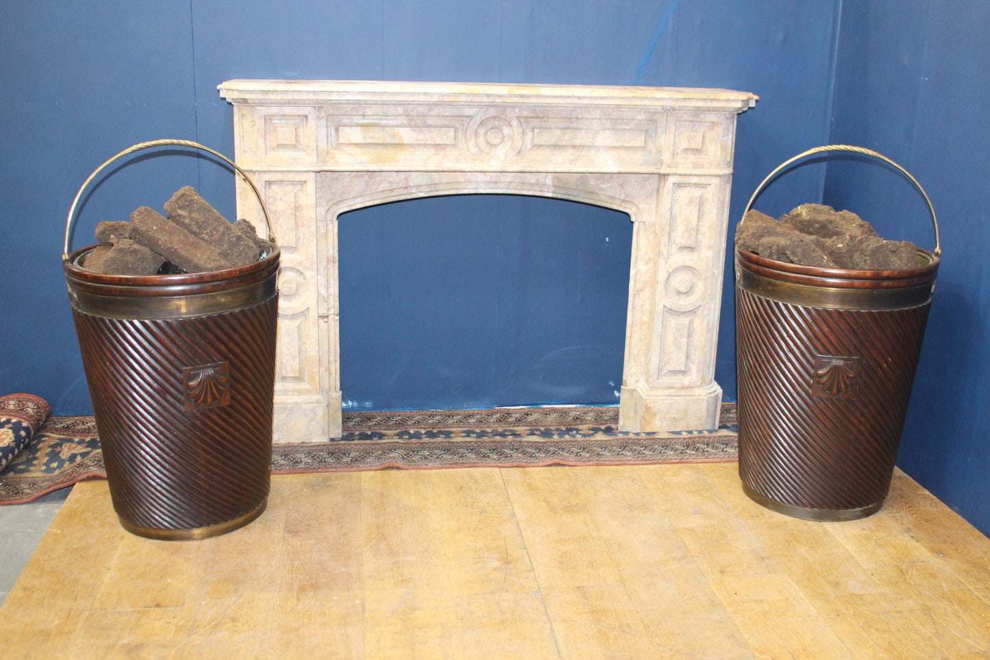 Pair of Irish peat buckets