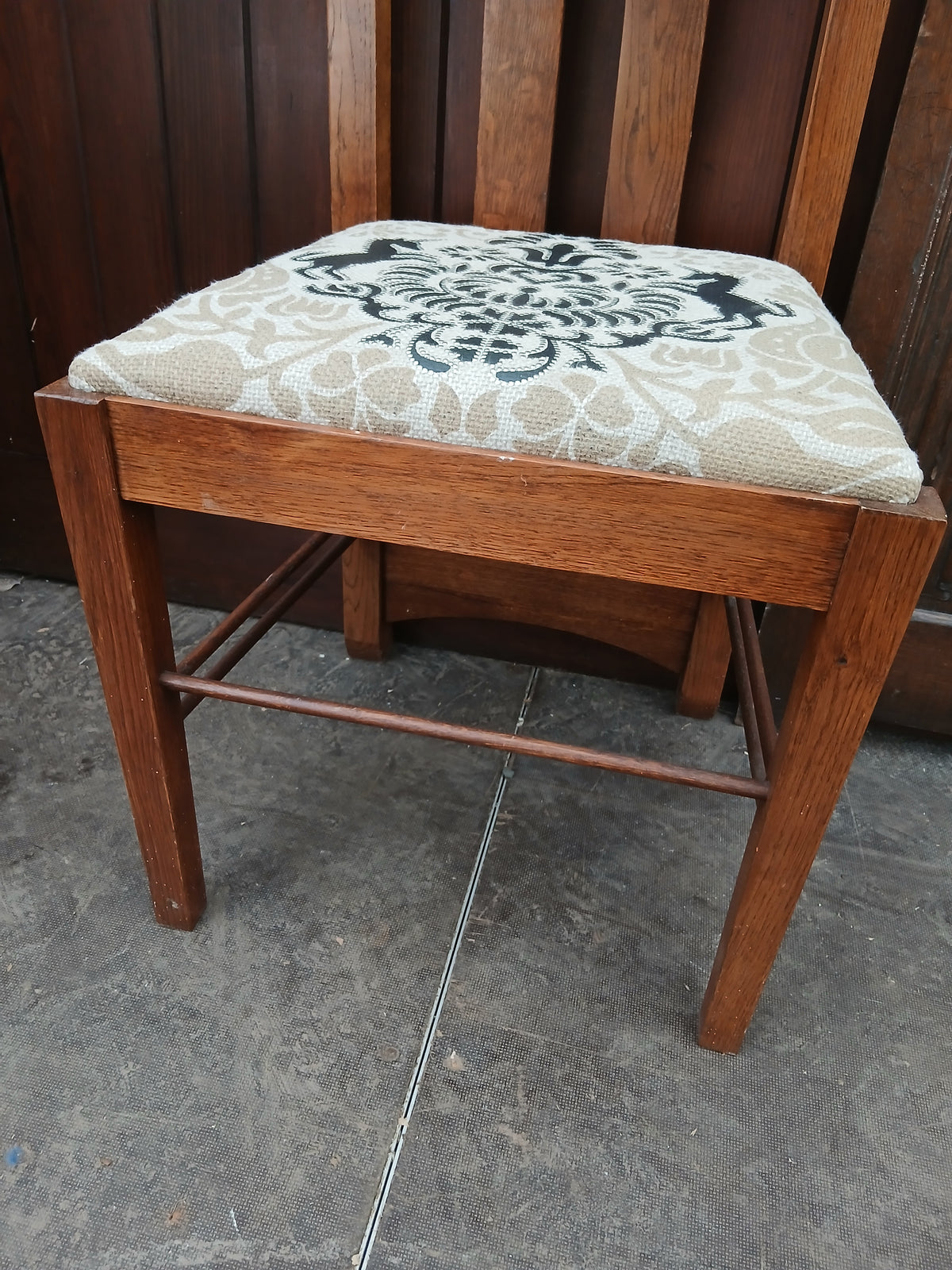 Pair of Mackintosh-Style High-Back Oak Chairs