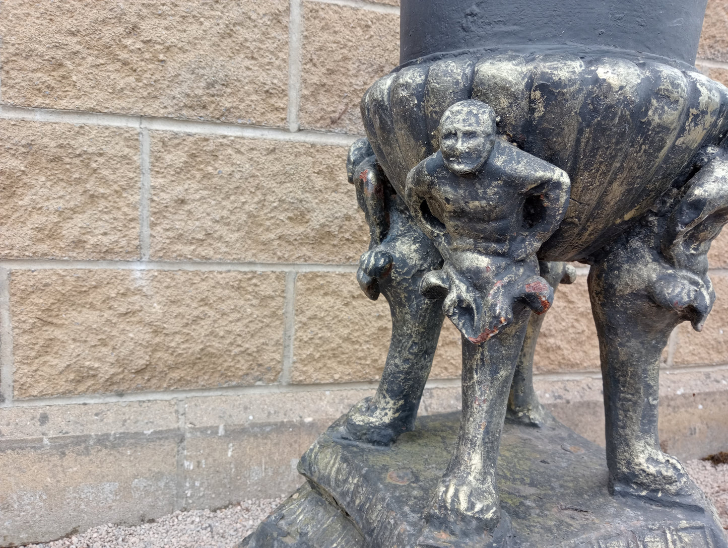 Pair of cast iron Planters -urns