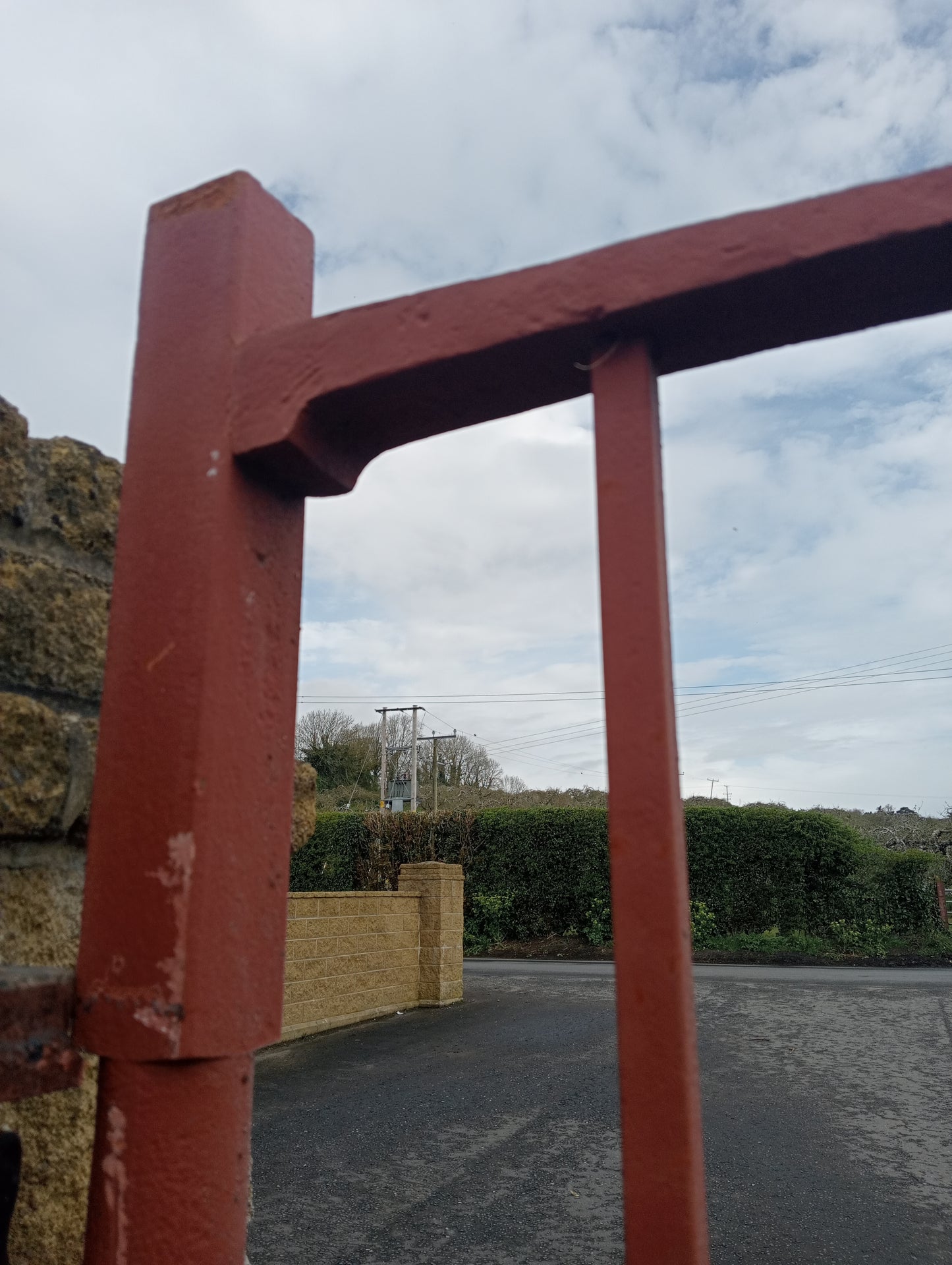 Pair of forged iron rivited entrance gates