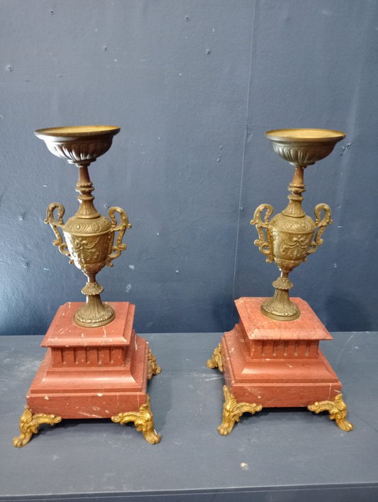 Pair of marble based urns