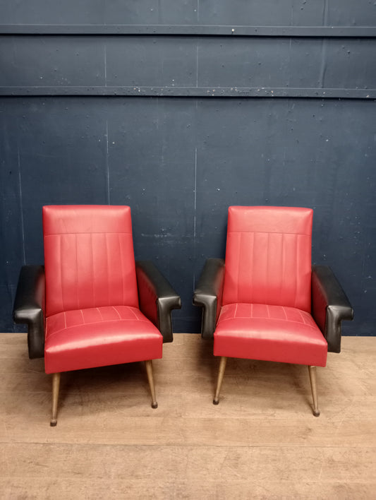 Pair of retro armchairs