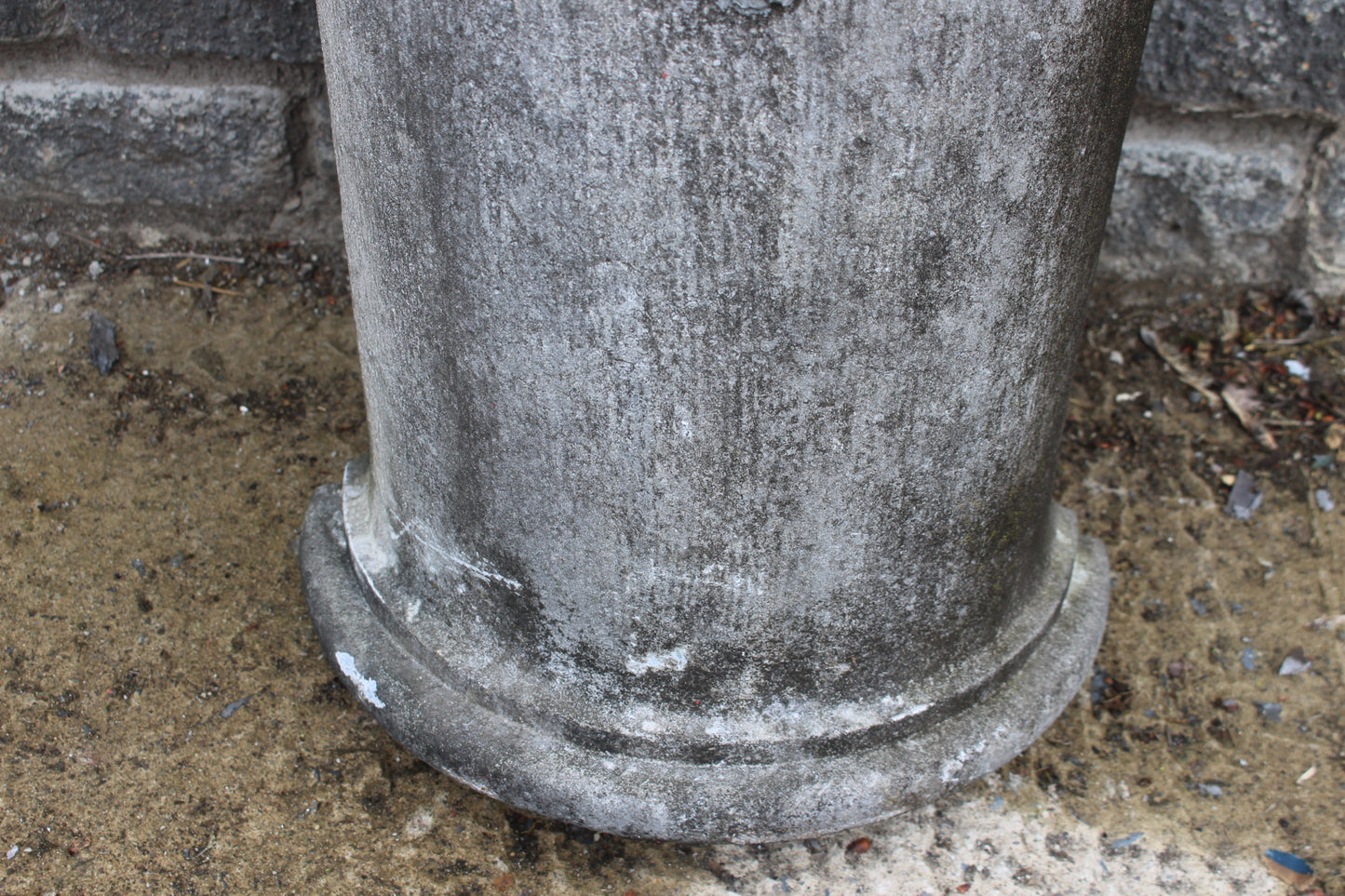 Pair of stone half column gate posts