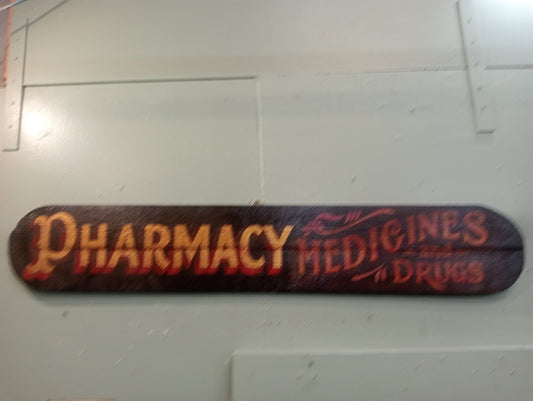 Pharmacy medicine advertising board