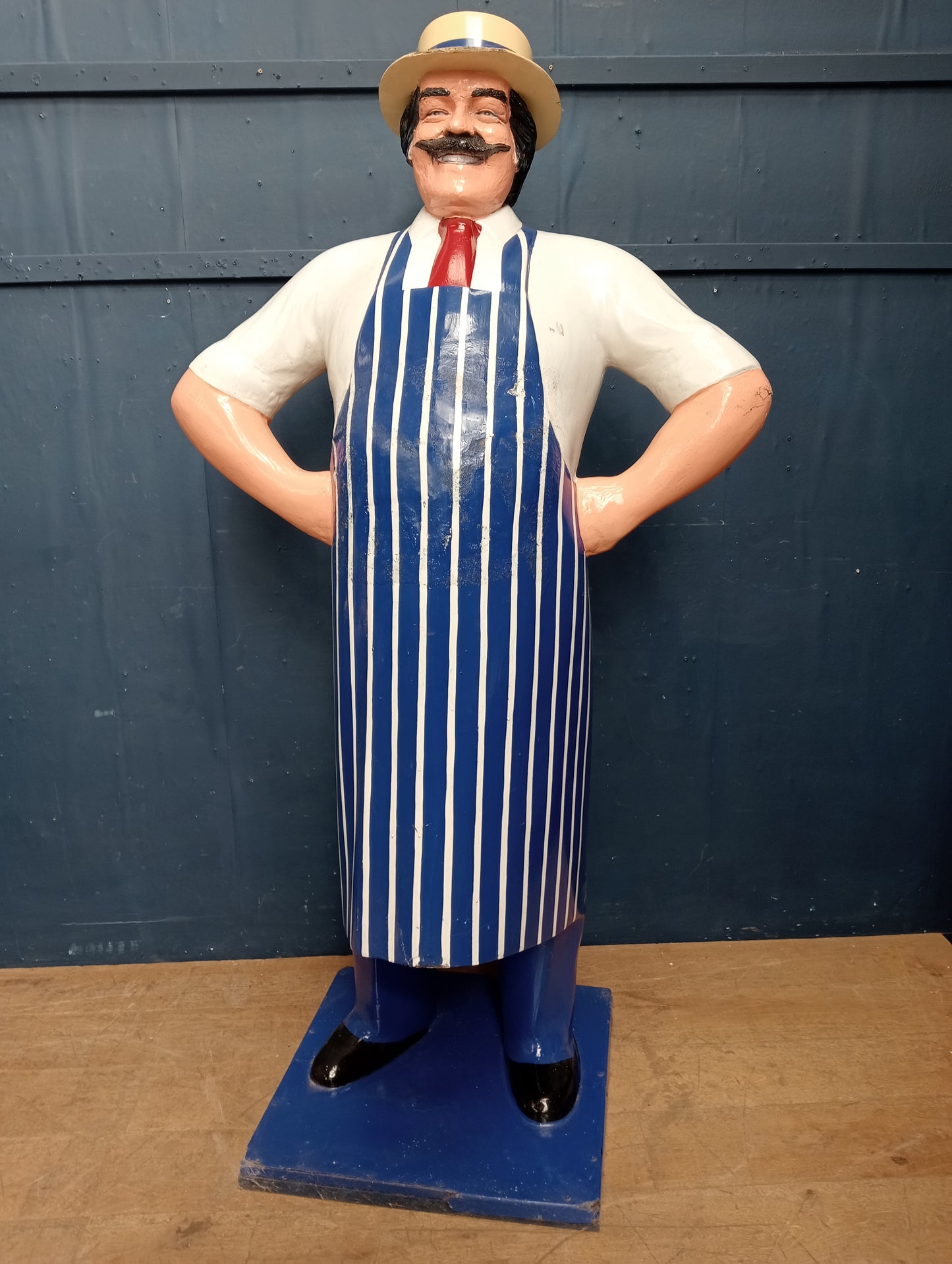 Lifesize model of a butcher