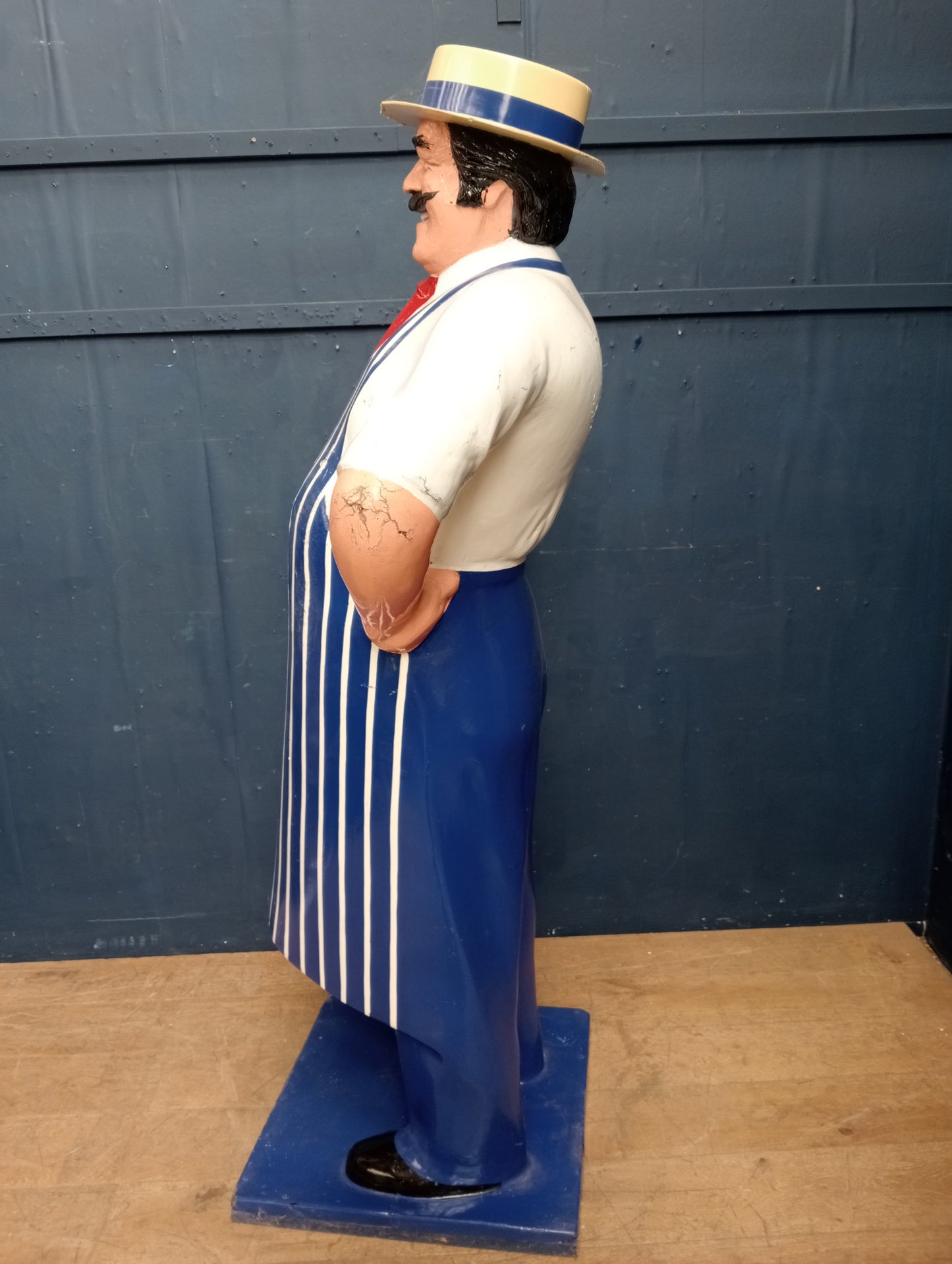 Lifesize model of a butcher