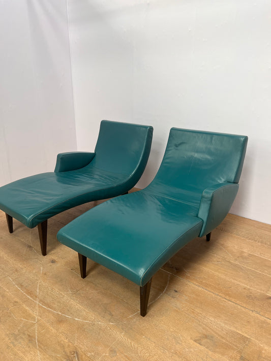 Retro style leather day bed(pair)
