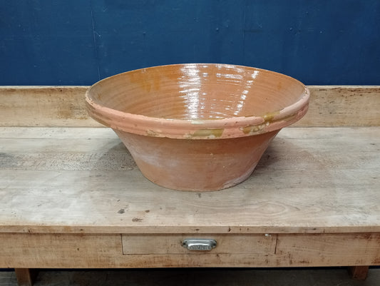 Terracotta glazed croc bowl