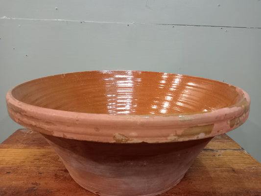 Terracotta glazed crockpot