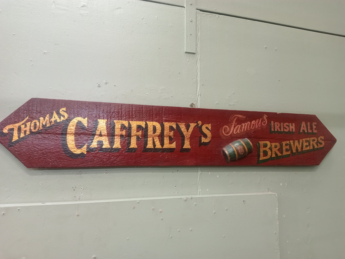 Thomas Caffery's advertising board