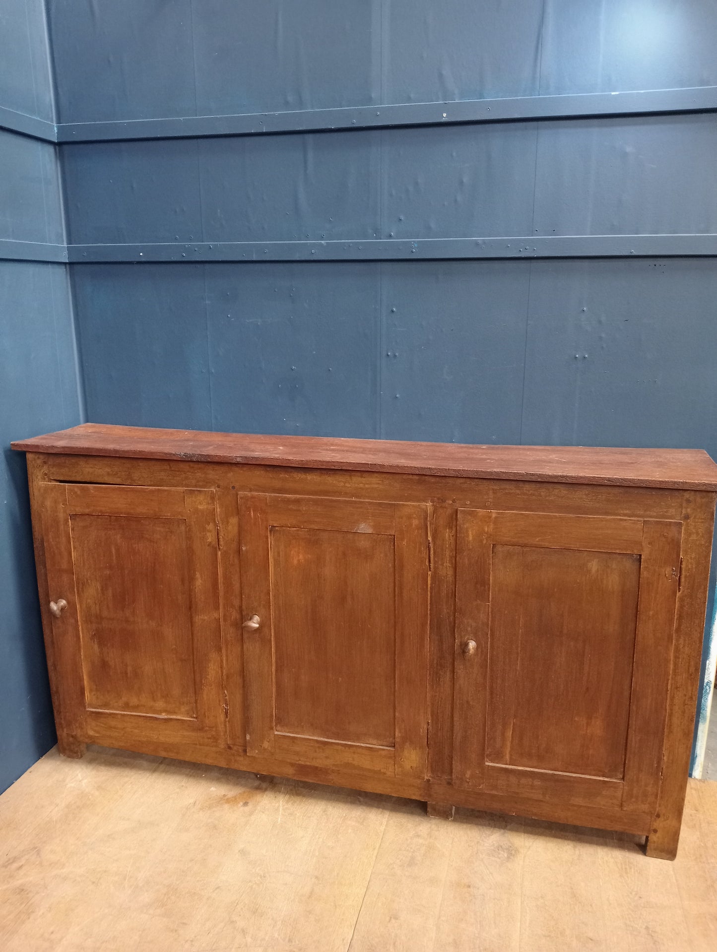 Three door pine sideboard