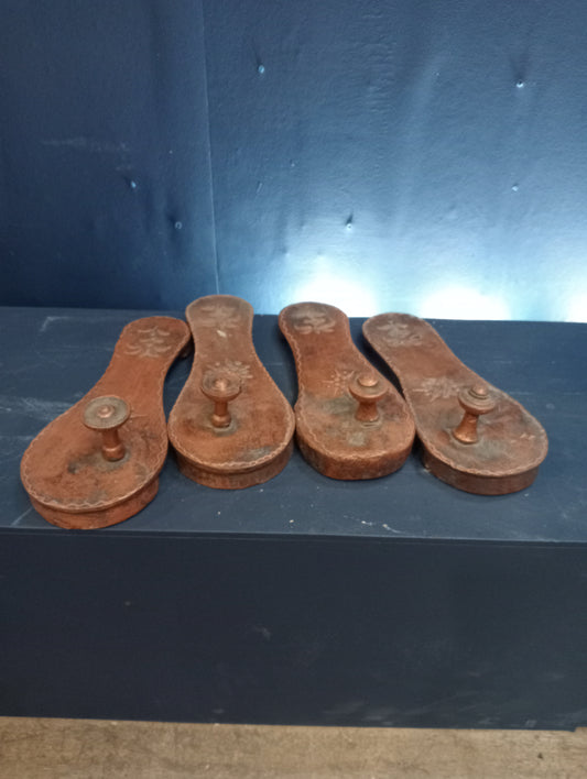 Two pairs of exotic Indian shoes