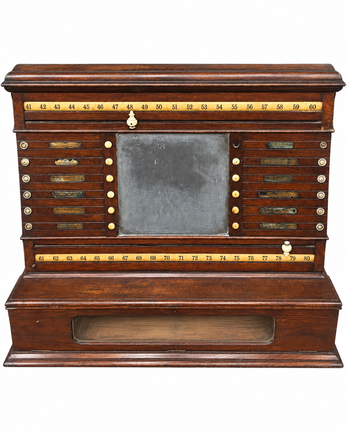 Victorian mahogany combination billiards / Life Pool scoreboard