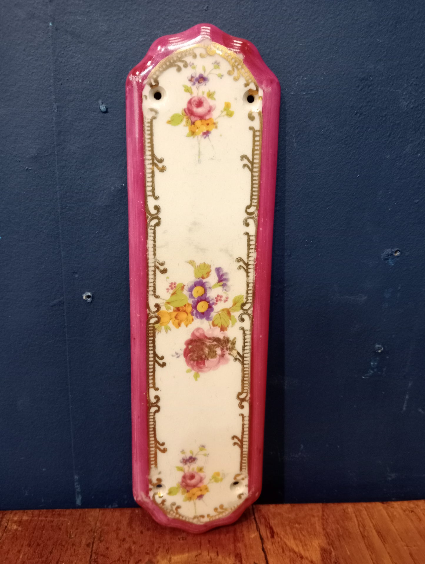 Vintage ceramic finger plate