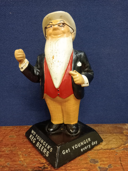 WM Youngers keg beer figurine